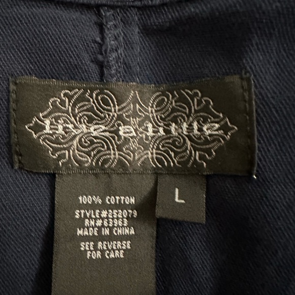 Live a Little Navy Utility Jacket - Picture 8 of 11